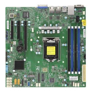 Supermicro MBD-X11SCL-F-O Moederbord Socket Intel 1151 Vormfactor Micro-ATX Moederbord chipset Intel® C242