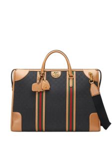 Gucci grand sac fourre-tout en toile - Bleu