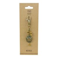 Bronzen Sleutelhanger Uil