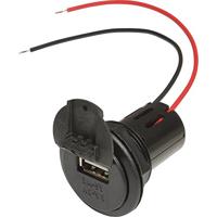 PROCAR Inbouwbaar USB-stopcontact met USB-stroomafdekking, inbouwdoos EV met windbehuizing en deksel 6733160