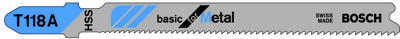 Bosch Decoupeerzaagblad T 118 A Basic for Metal Bosch Decoupeerzaagblad T 118 A Basic for Metal