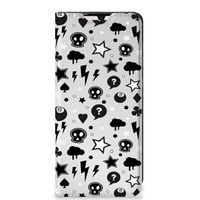 Mobiel BookCase Samsung Galaxy A33 5G Silver Punk - thumbnail