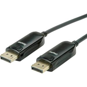 ROLINE DisplayPort v1.4 Kabel (AOC), M/M, 50 m