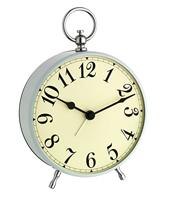 Blooming Weather Kwartzklok-Vintage-Look Wekker, Parelblauw, 12,3 x 7,2 x 16 cm