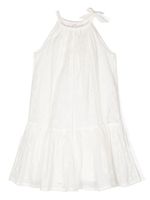 ZIMMERMANN Kids robe sans manches à broderie anglaise - Blanc