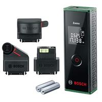 Bosch laser afstandsmeter Zamo met 3 adapters in hoogwaardige kartonnen doos (eenvoudig en nauwkeurig meten tot max. 20 m, 3e gen.)