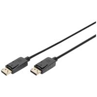 Digitus AK-340103-030-S DisplayPort-kabel DisplayPort Aansluitkabel DisplayPort-stekker, DisplayPort-stekker 3.00 m Zwart