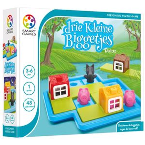 SmartGames Drie Kleine Biggetjes Deluxe leerspel Nederlands, 1 speler, Vanaf 3 jaar, 48 opdrachten