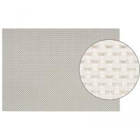 Onderlegger met geweven print wit 45 x 30 cm   -