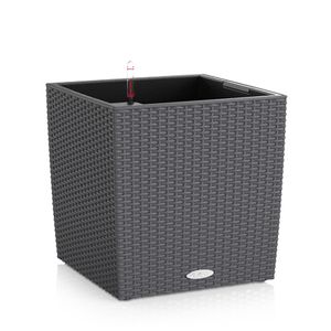 LECHUZA CUBE Cottage 30 All-in-One Set Binnen/buiten Plantenpot Vrijstaand Polypropyleen (PP) Grijs