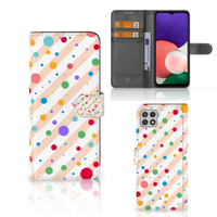 Samsung Galaxy A22 5G Telefoon Hoesje Dots - thumbnail