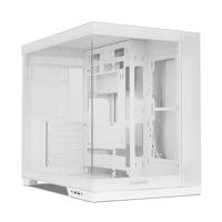 NOX XTREME PRODUCTS HUMMER ASTRA NEO WHITE - Semitower ATX | M-ATX | ITX, Panoramisch randloos gehard glas, Ruimte voor 9 ventilatoren, Grafische kaarten tot 400mm, USB-C en USB 3.0, Wit