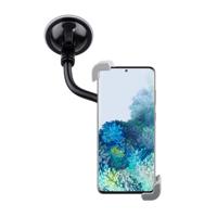 Shop4- Samsung Galaxy S20 Autohouder Diagonale Klem Autohouder Zwart