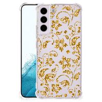 Samsung Galaxy S22 Case Gouden Bloemen