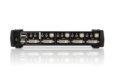 ATEN CS1764A KVM-switch 4 poorten DVI USB 1920 x 1200 Pixel