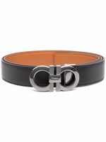 Ferragamo ceinture Gancini à design réversible - Noir