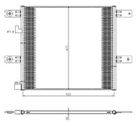 Condensor, airconditioning 350508