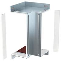 ngulo interior para montaje en pared y techo