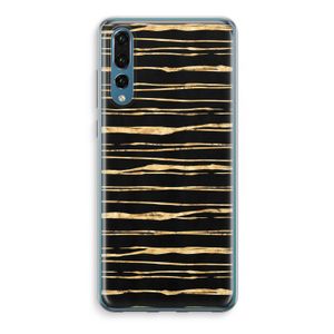 Gouden strepen: Huawei P20 Pro Transparant Hoesje