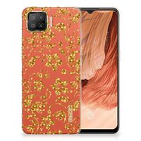 OPPO A73 4G TPU Case Gouden Bloemen