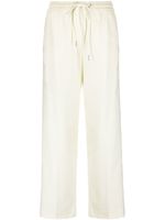 Moncler pantalon frangé à lien de resserrage - Blanc