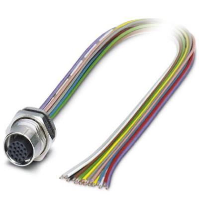 Phoenix Contact 1419739 Sensor/actuator inbouwconnector M12 Aantal polen (sensoren): 17 Bus, inbouw 0.50 m 1 stuk(s)