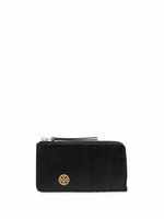 Tory Burch porte-cartes à plaque logo - Noir - thumbnail