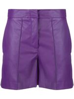 Blanca Vita short en cuir artificiel - Violet