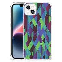 Apple iPhone 14 Plus Shockproof Case Abstract Green Blue