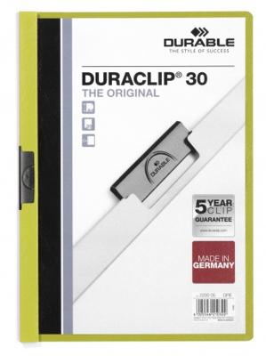 Durable Duraclip 30 stofklepmap Groen, Transparant PVC Durable Duraclip 30 stofklepmap Groen, Transparant PVC
