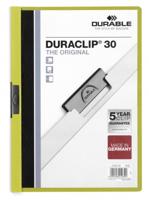 Durable Duraclip 30 stofklepmap Groen, Transparant PVC
