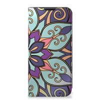 Samsung Galaxy Xcover 6 Pro Smart Cover Purple Flower - thumbnail