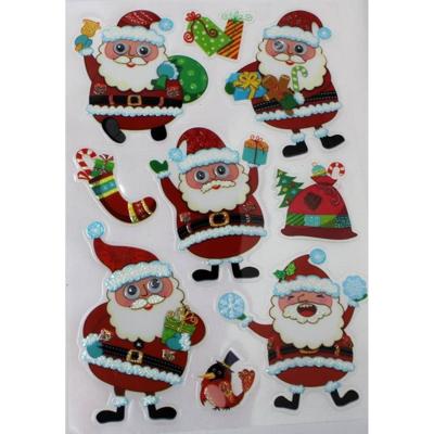 Peha Stickers Kerstman Junior 25 X 14,5 Cm Folie Rood