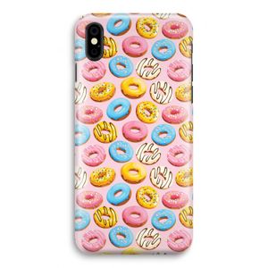 Pink donuts: iPhone X Volledig Geprint Hoesje