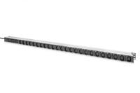DIGITUS Basic IT PDU, 1-fase 16 A, 24 x C13, 3 x C19, 3 m stroomkabel, stekker IEC 60309 16 A, zwart
