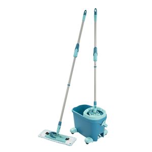 Leifheit - Clean Twist M vloerwisser Ergo mobiel - dweil set compleet systeem met wieltjes - 33 cm