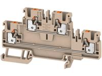 Dubbeldeksdoorgangsklem Weidmüller A2T 2.5 1547610000 Grijs 50 stuk(s)