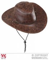 Cowboy hoed lederlook bruin new