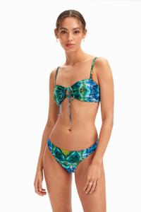 Tie-dye bandeau-bikini - GREEN - XS