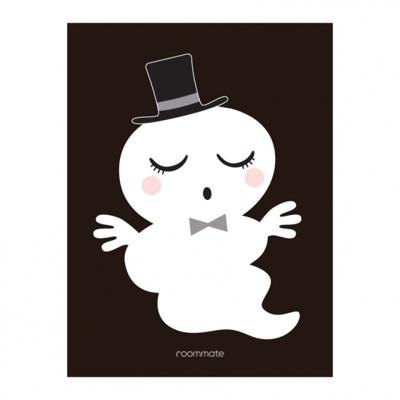 Roommate poster meneer spook 30 x 40 cm zwart/wit Roommate poster meneer spook 30 x 40 cm zwart/wit