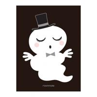 Roommate poster meneer spook 30 x 40 cm zwart/wit