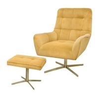 Riverdale Fauteuil Maylin goud 101cm draaibaar