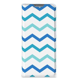 OPPO Find X5 Hoesje met Magneet Zigzag Blauw