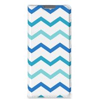 OPPO Find X5 Hoesje met Magneet Zigzag Blauw