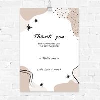 Poster bedankjes Cosmic Love