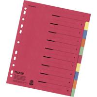 Falken kartonregister/80086390 240x297 mm 10-delig 230 g/m2