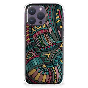 iPhone 15 Pro Max Doorzichtige Silicone Hoesje Aztec