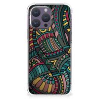 iPhone 15 Pro Max Doorzichtige Silicone Hoesje Aztec - thumbnail