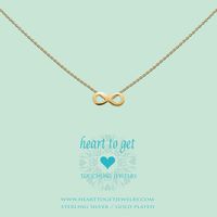 Heart To Get S173INF13G Hanger Symbol Infinity zilver goudkleurig - thumbnail