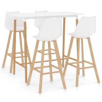 vidaXL 5-delige Barset wit